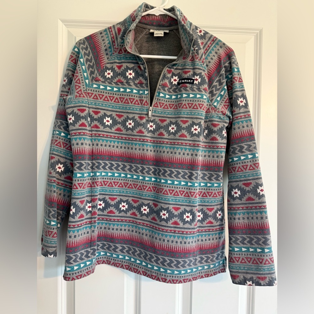 Ariat Quarter-Zip Pullover, Size Small